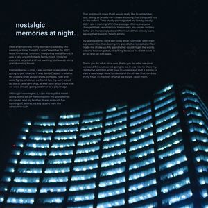 nostalgic memories at night.