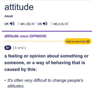 attitude (Explicit)