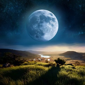 La Luna Observa En Quietud