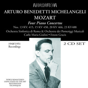 MOZART, W.A.: Piano Concertos Nos. 13, 15, 20, 23 / 28 Variations on a Theme by Paganini (Michelangeli) [1948-1951]