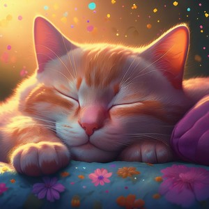 Felicidad Del Gato En Reposo Suave