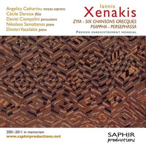 Iannis Xenakis: Zyia - Six chansons grecques - Psappha - Persephassa