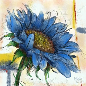 Blue Sunflowers