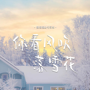你看风吹落雪花
