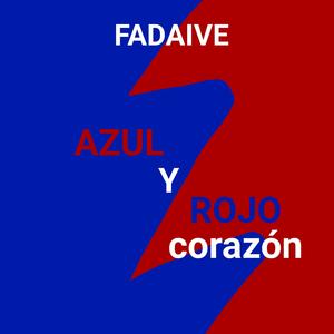 Azul y rojo corazón