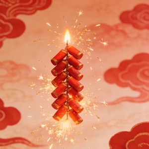 爆竹声声响 (爆竹声中一岁除)