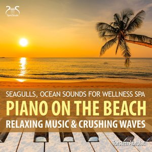 On a White Sandy Beach - Relax to Crashing Waves & Soft Piano Melodies