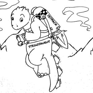 Stegosaurus Jetpack (Explicit)