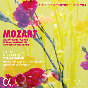 Mozart: Violin Concerto No. 3 KV 216, Bassoon Concerto KV 191 & Piano Concerto No. 5 KV 175