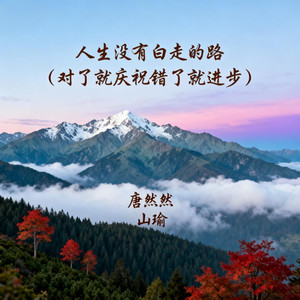 人生没有白走的路(对了就庆祝错了就进步)