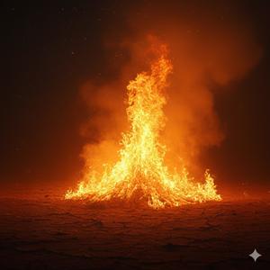 Through the fire and flame