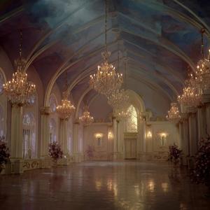 changes (but you're in a ballroom - slowed)