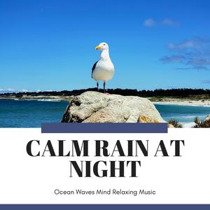 Calm Rain at Night - Ocean Waves Mind Relaxing Music