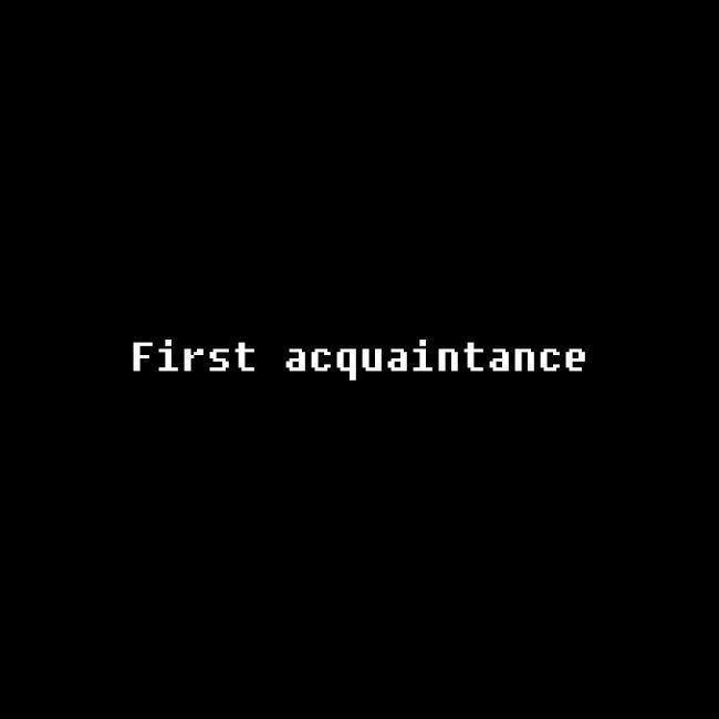 Firstacquaintance封面