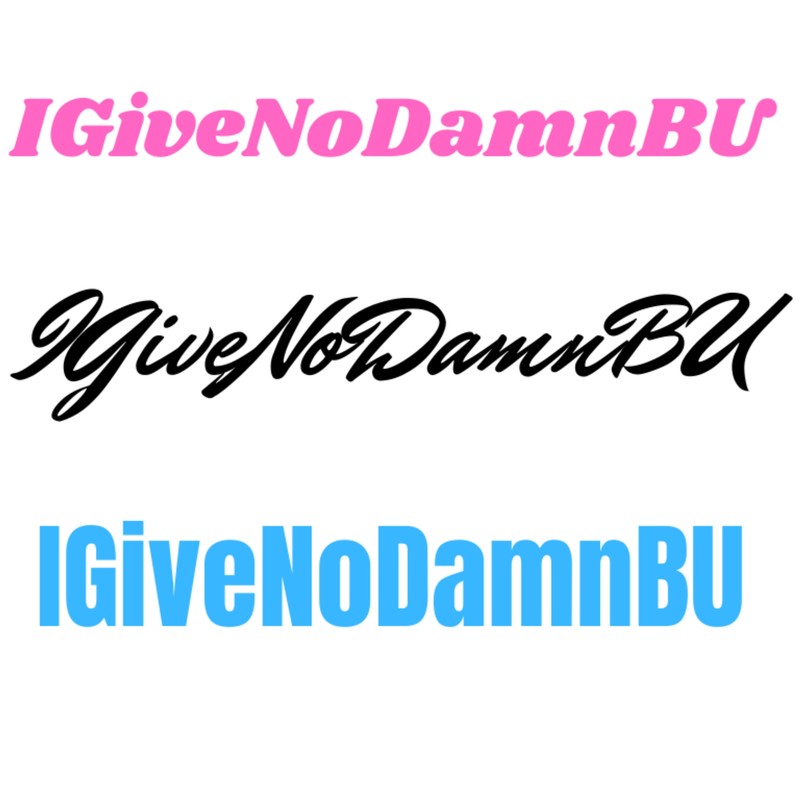 IGiveNoDamnBU封面