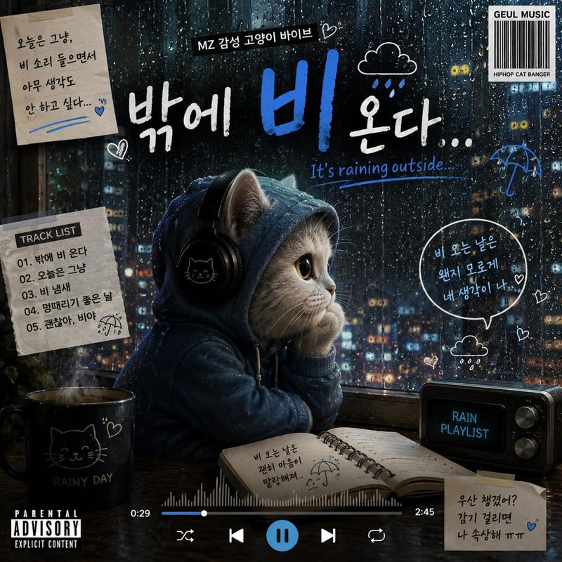 밖에비온다.封面