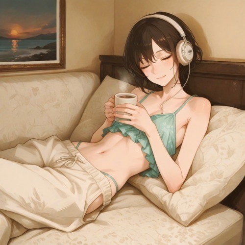 SoftLofiSaxatGoldenHourforStudy封面