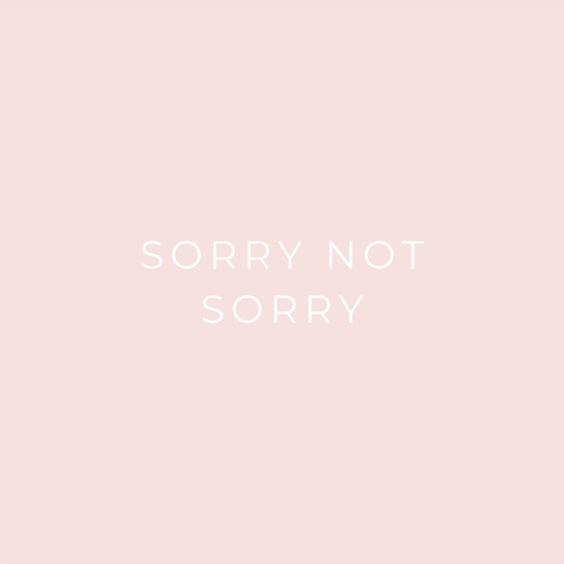 SorryNotSorry封面