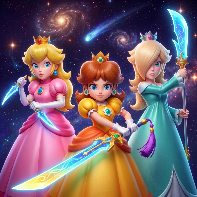 Peach,DaisyRosalina:PrincessDemonHunters封面