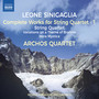 SINIGAGLIA, L.: String Quartet Works (Complete) , Vol. 1 - String Quartet, Op. 27 / Brahms Variations / Hora Mystica (Archos Quartet)