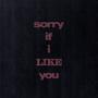 sorry if i like you