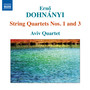 Dohnanyi, E.: String Quartets Nos. 1 and 3 (Aviv Quartet)