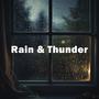 Rain On Window With Thunder Sounds