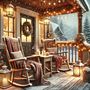 Cozy Winter Porch Ambience (Relaxing Jazz Instrumental Music)