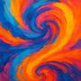 Orange and Blue