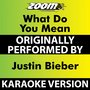 What Do You Mean (Karaoke Version) [Originally Performed By Justin Bieber]