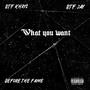 What you want (feat. Btf jay) [Explicit]