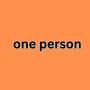 One Person