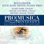 Boulanger: D'un soir triste Piano Trio (feat. Susie Park, Silver Ainomäe & Bethel Balge)