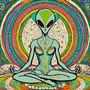 meditating alien