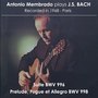 Antonio Membrado plays J. S. Bach