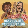 Brauner Bär und weisse Taube