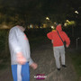 running around