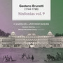 Gaetano Brunetti. Sinfonias, Vol. 9