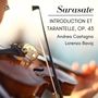 de Sarasate: Introduction et Tarantelle, Op. 43 (Live)