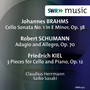 BRAHMS, J.: Cello Sonata No. 1 / SCHUMANN, R.: Adagio and Allegro / KIEL, F.: 3 Pieces, Op. 12 (Hermann, Saiko Sasaki)