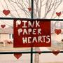 Pink Paper Hearts