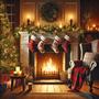 Cozy Christmas 2024: Christmas Ambience with Instrumental Piano and Crackling Fireplace