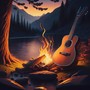 Fire Meditation Harmony: Guitar Strums and Crackling Logs