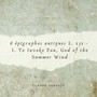 Debussy: 6 épigraphes antiques (for 2 pianos) , L. 131 - I. To Invoke Pan, God of the Summer Wind