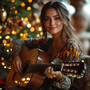 Cantante De Guitarra Femenina Canciones De Navidad