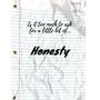 Honesty