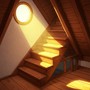 up the attic