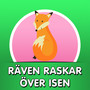 Räven raskar över isen