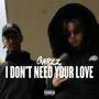 I don't need your love (Explicit)