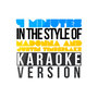 4 Minute (In the Style of Madonna & Justin Timberlake) [Karaoke Version] - Single